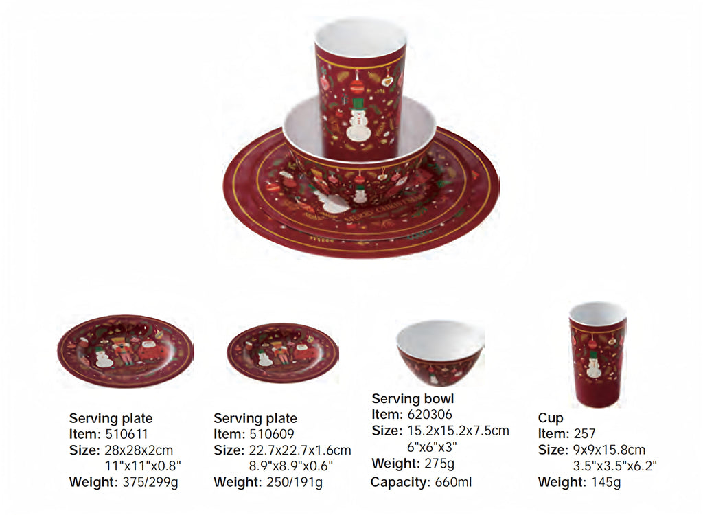 Christmas Series Tableware Set (4 piece)