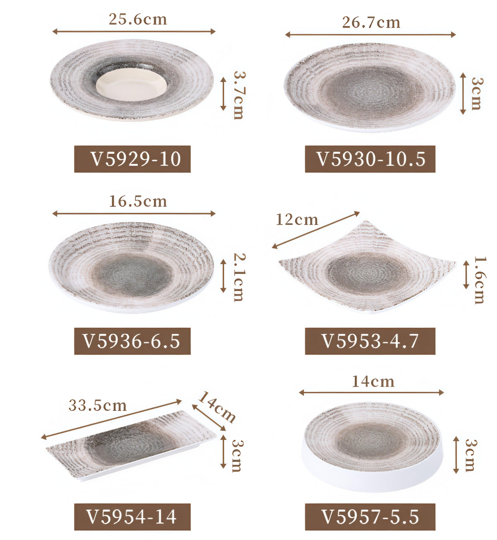 Frosted Melamine Tableware