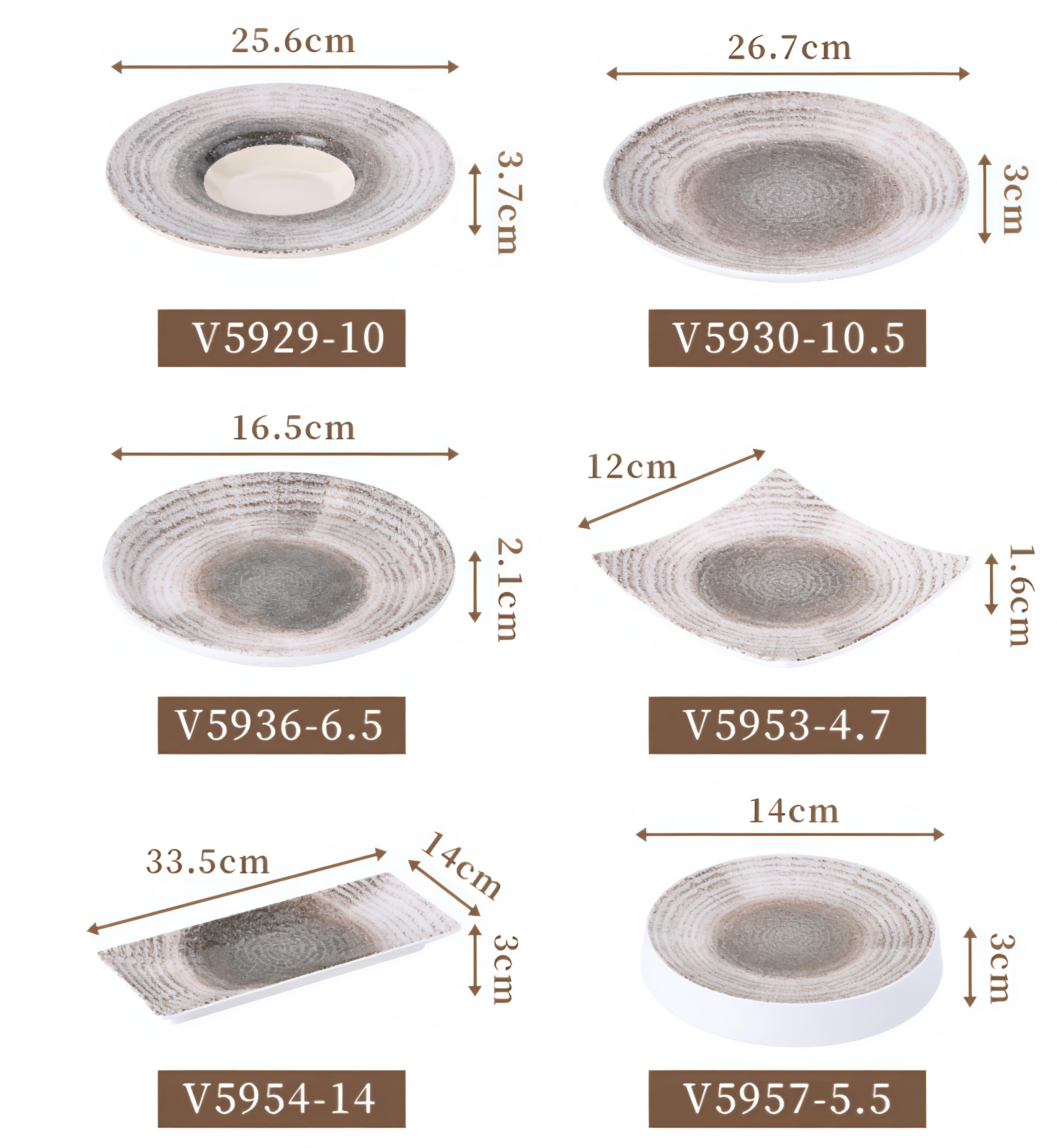 Frosted Melamine Tableware