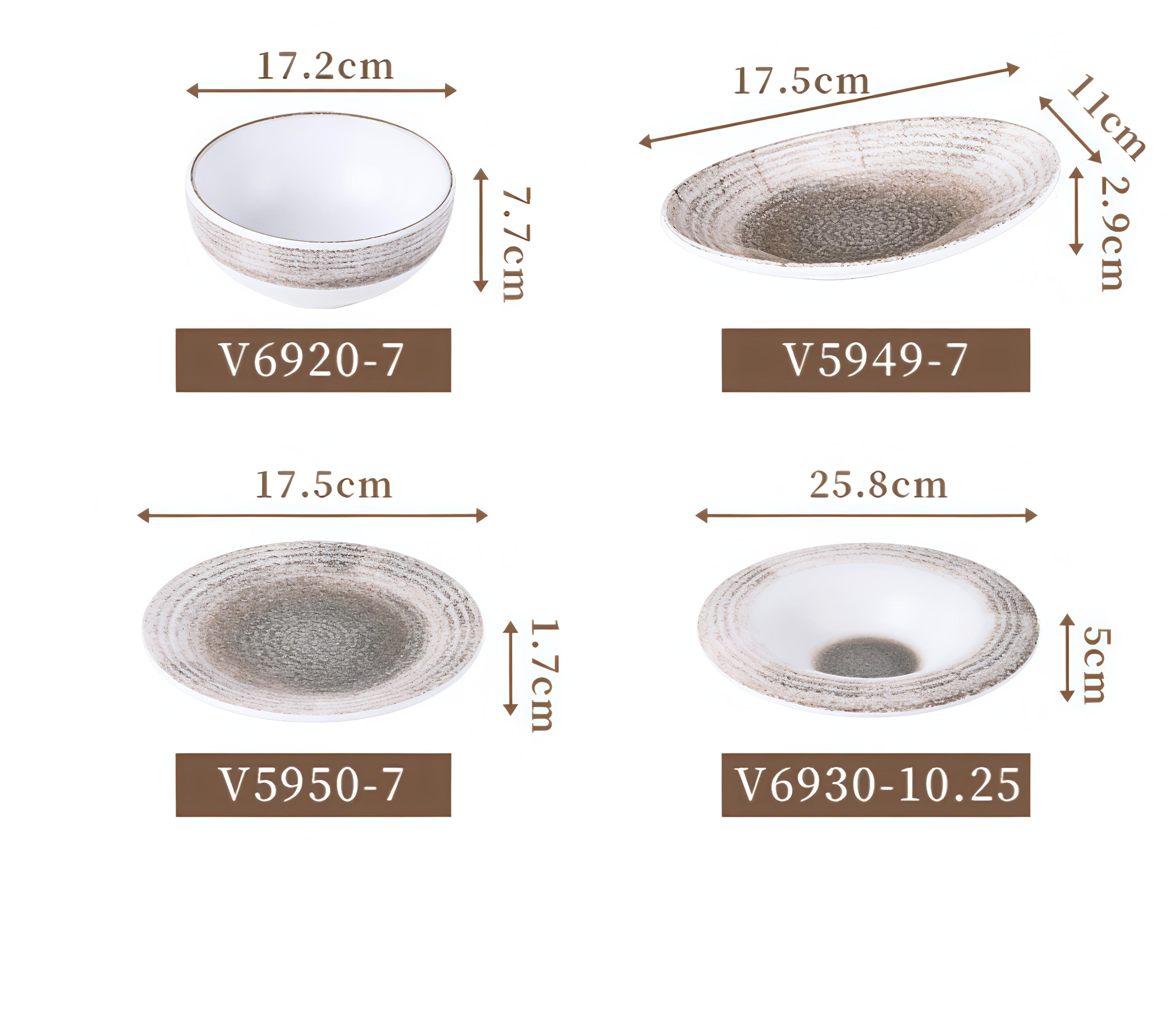 Frosted Melamine Tableware