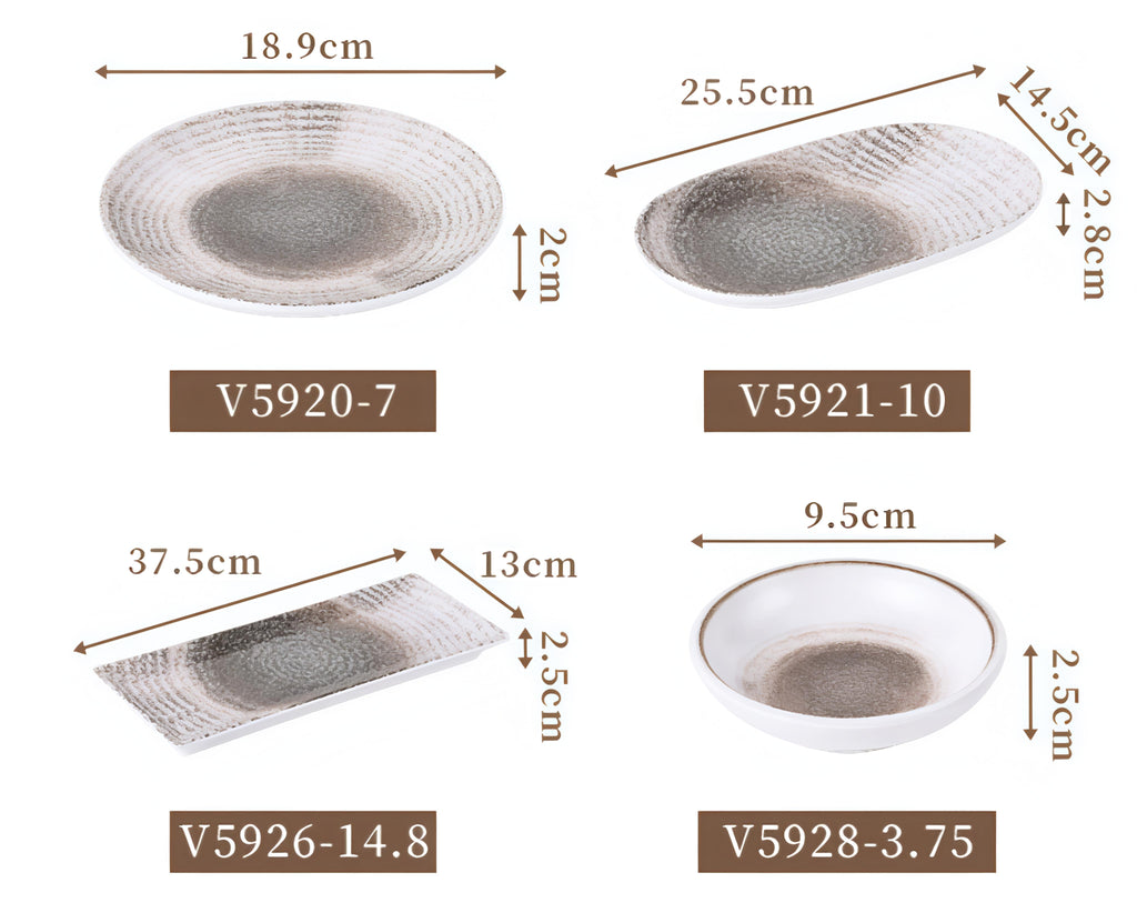 Frosted Melamine Tableware