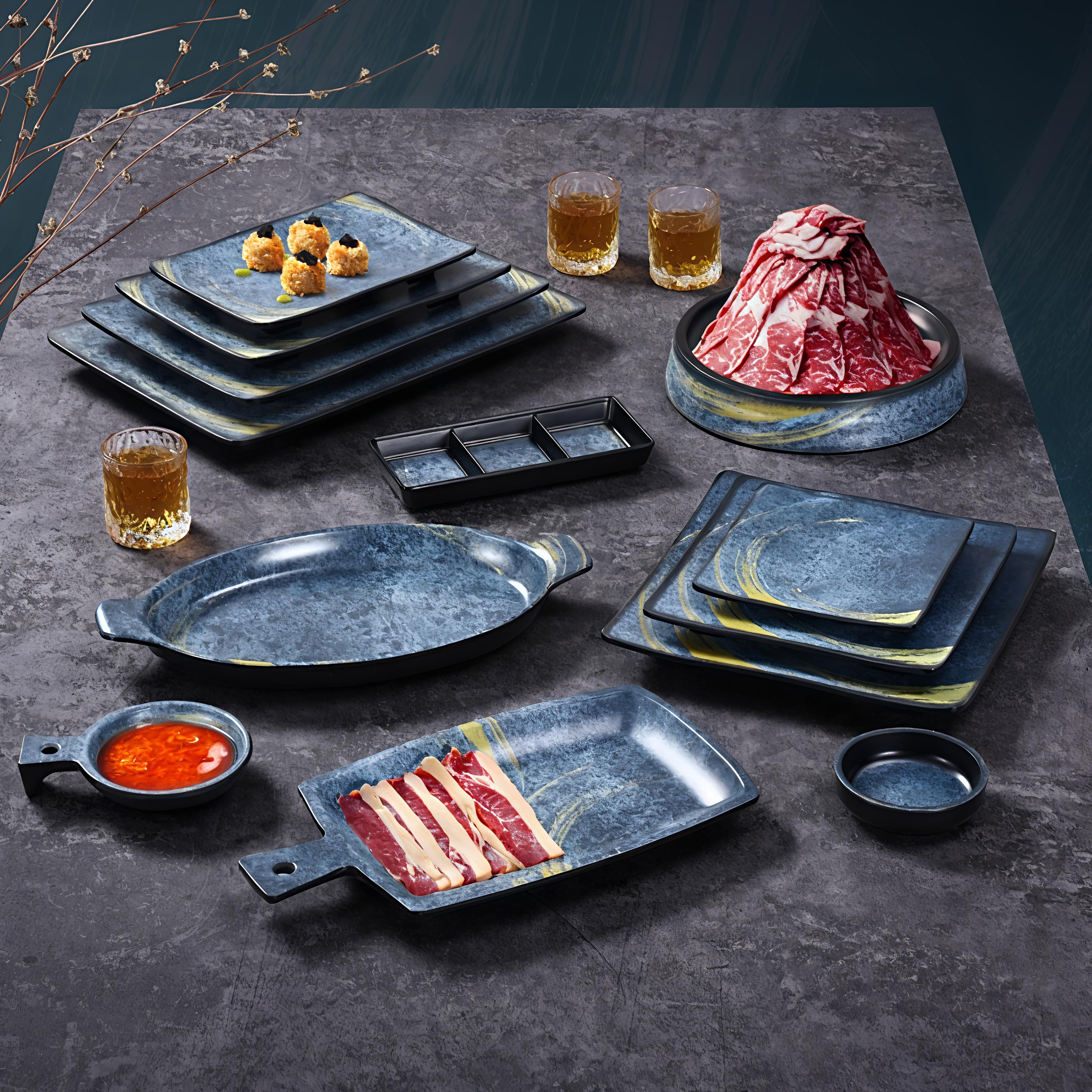 Bluestone Gold Melamine Tableware